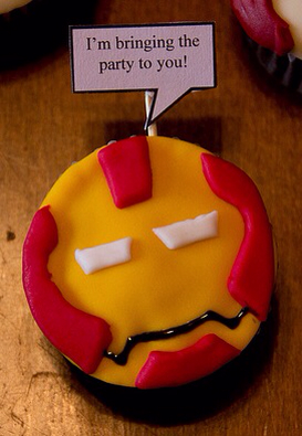 Iron Man Cupcake