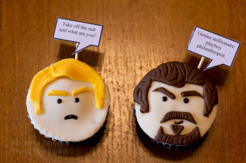 Steve Rogers & Tony Stark Cupcakes