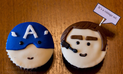 Captain America & Agent Coulson Cupcakes