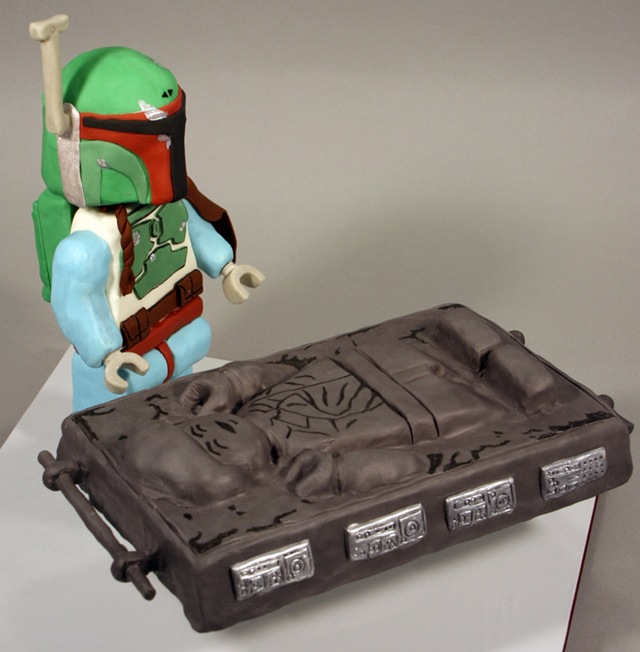 Han Solo in Carbonite Cake