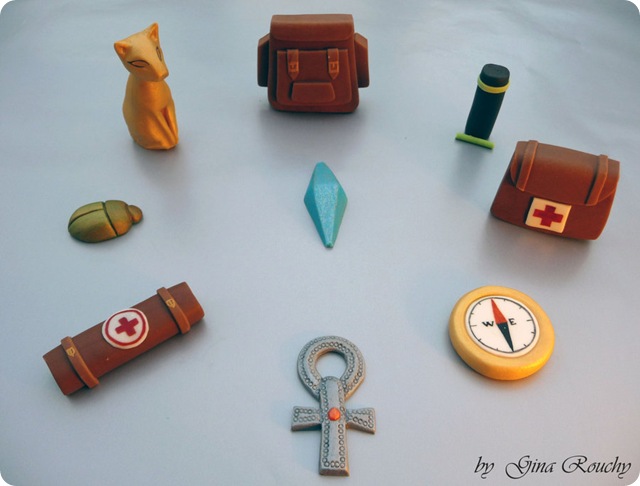 fondan_tomb_raider_items_by_ginas_cakes-d4wii8s