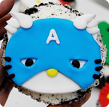 Captain America Cupcake