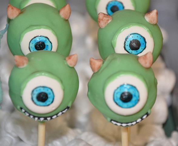 Monsters Inc Cake Pops