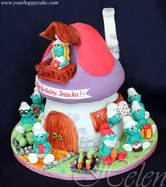 Smurfs Cake