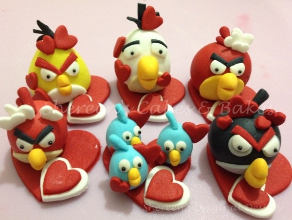 Angry Birds Cupcake Toppers