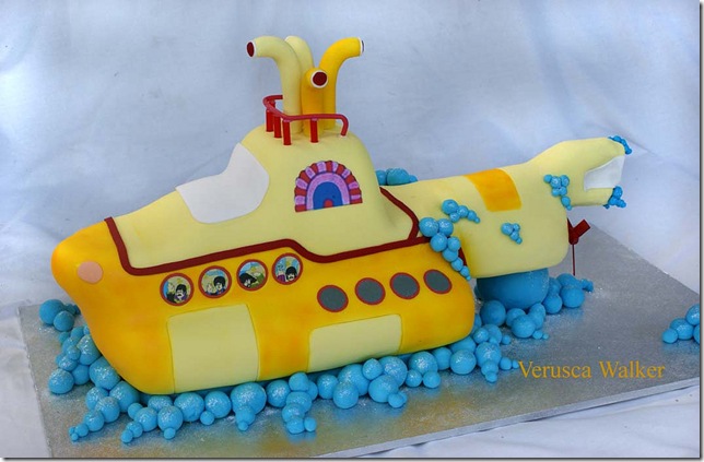 Yellow Submarine Cake