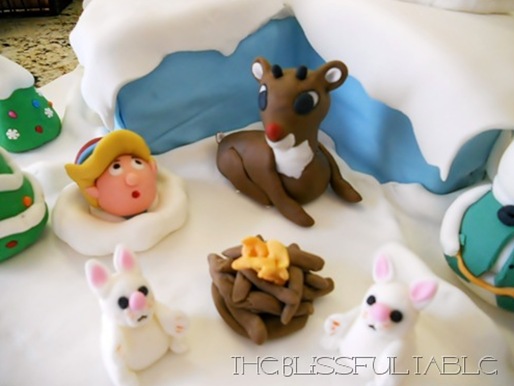 Rudolph The Red Nosed Reindeer Cake 