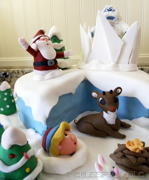 Rudolph The Red Nosed Reindeer Cake 