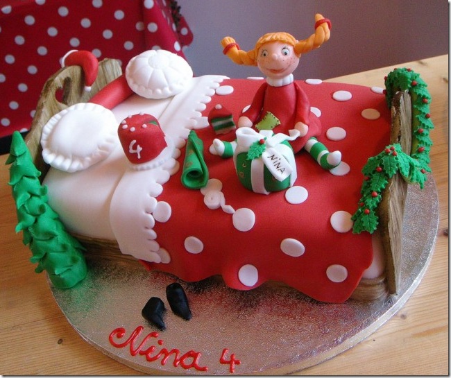 Pippi Longstocking Christmas Cake
