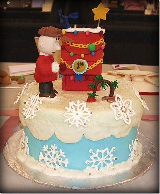 Charlie Brown Christmas Cake 2 