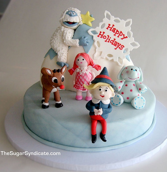 Rudolph The Red Nosed Reindeer Cake