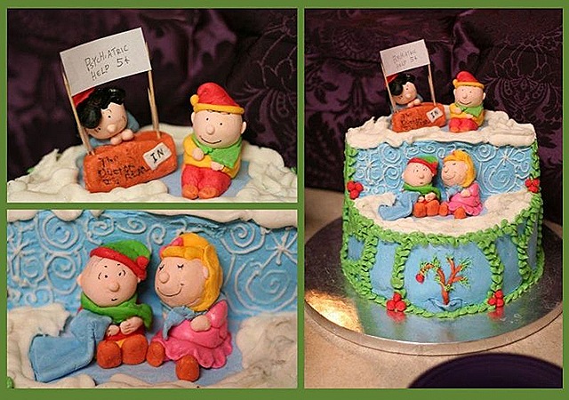 Charlie Brown Christmas Cake