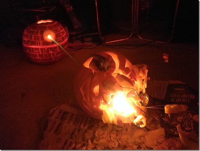 Death Star Pumpkin Carving