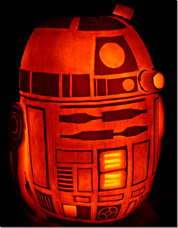 R2-D2 Pumpkin Carving