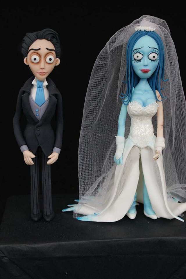 Victor & Corpse Bride Wedding Cake Toppers