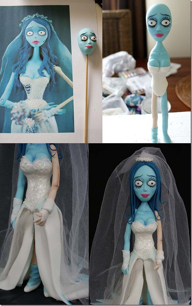 How To Make A Corpse Bride Wedding Cake Topper