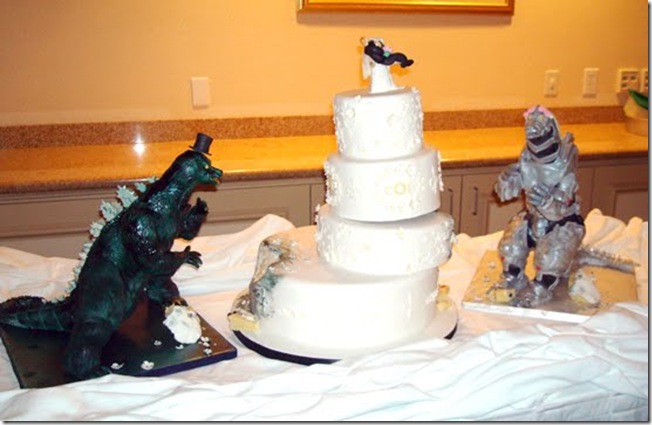 Godzilla Wedding Cake