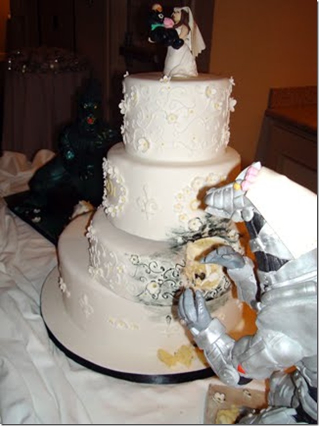 Godzilla Wedding Cake
