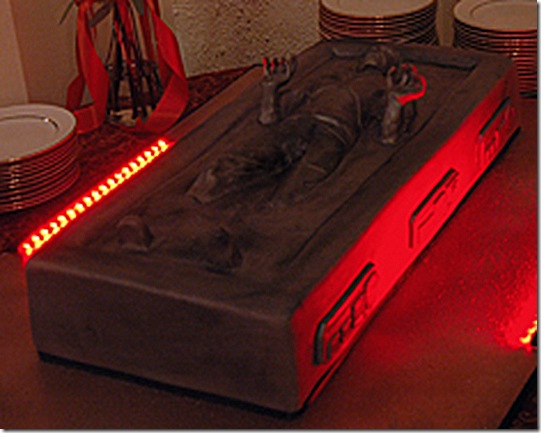 Han Solo in Carbonite Cake