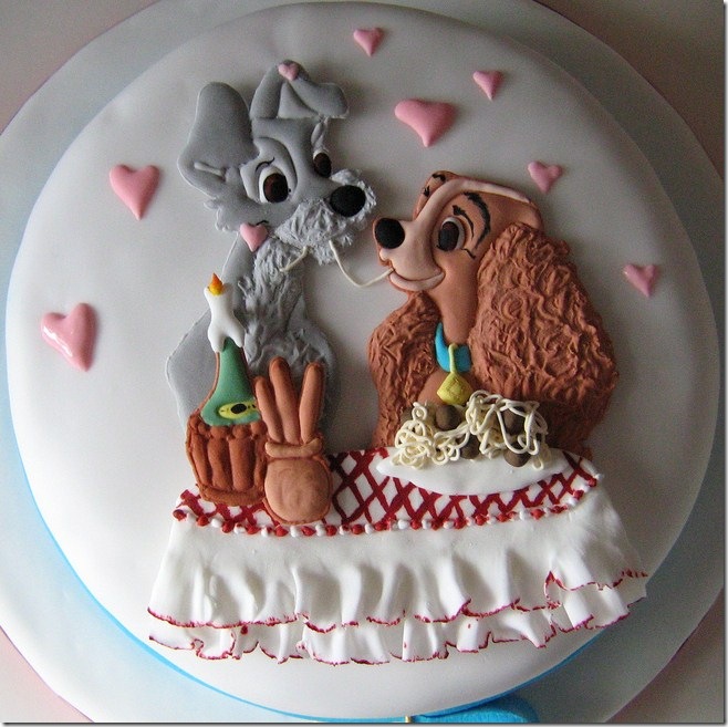 Lady and The Tramp Cake