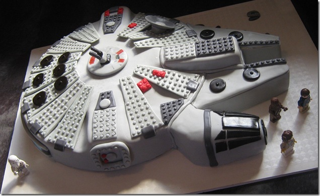 LEGO Millennium Falcon Cake