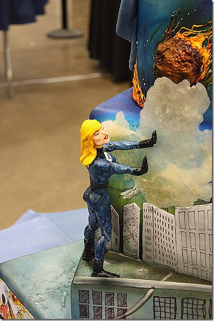 Invisible Woman Cake Topper