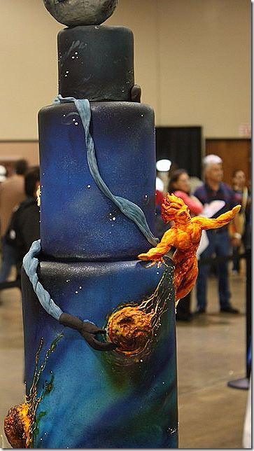 Human Torch Cake Topper