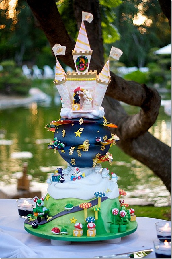 Mario Kart Wedding Cake