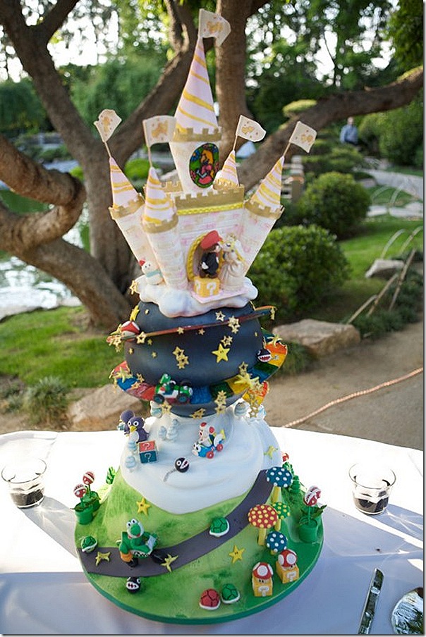 Mario Kart Wedding Cake