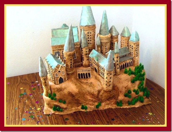 Harry Potter Cake from Rice Krispies Treats