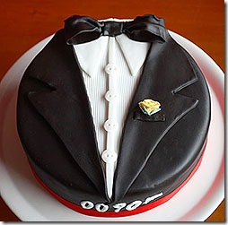 James Bond Tuxedo Cake