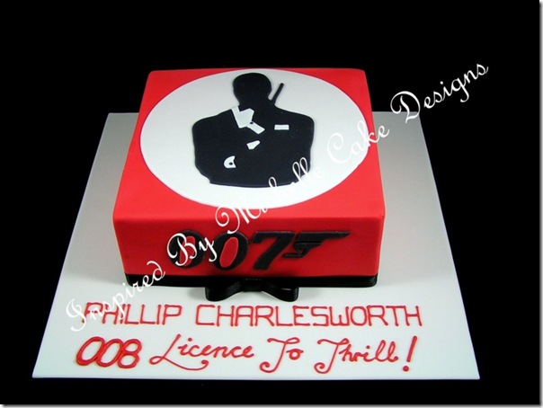 James Bond Birthday Cake