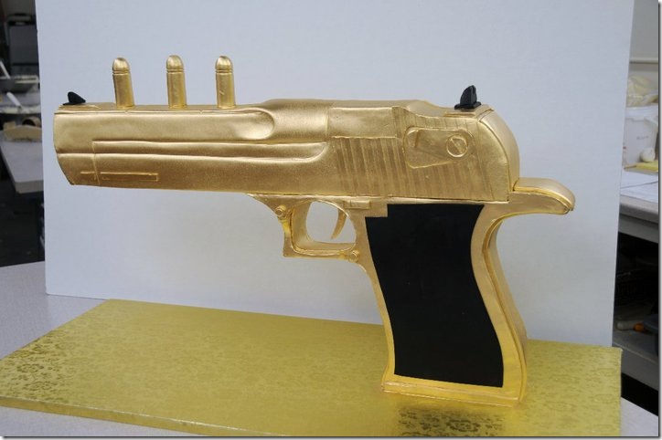 Golden Gun Cake