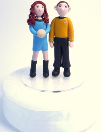 Star Trek Wedding Cake Topper