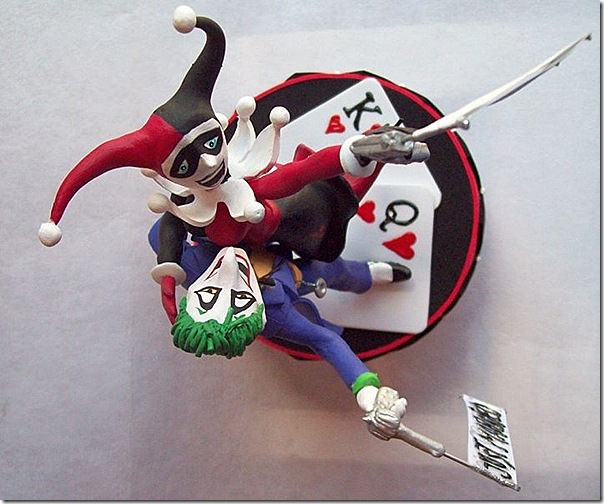 Joker & Harley Quinn Wedding Cake Topper