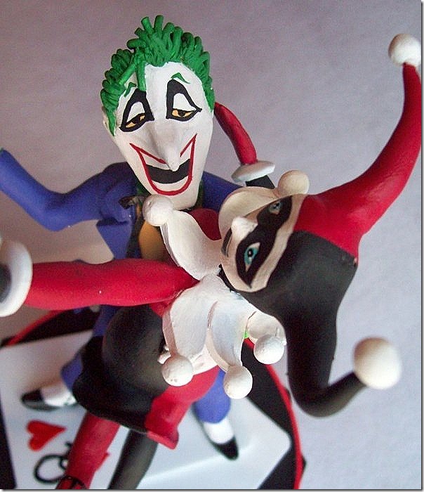 Joker & Harley Quinn Wedding Cake Topper
