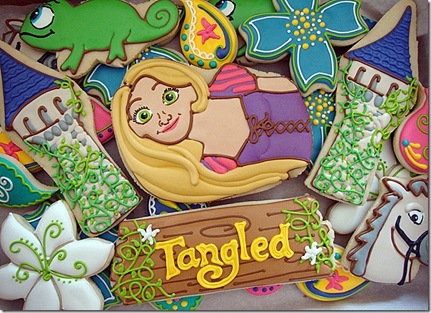 Tangled Cookies Close-up