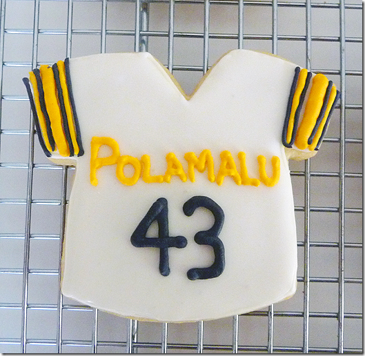 Pittsburgh Steelers Jersey Cookies