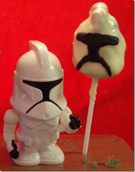 Clone Trooper Cake Pops