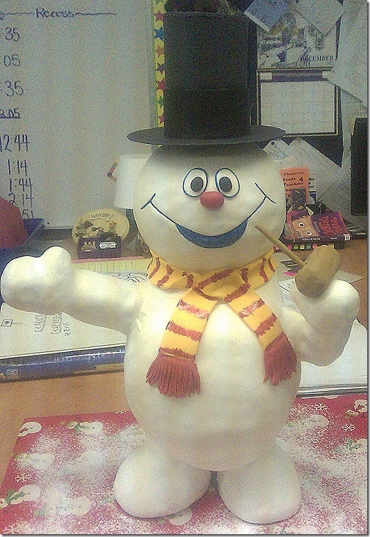 Frosty the Snowman Cake