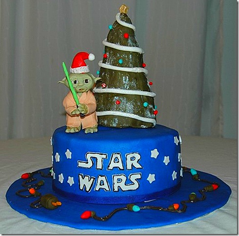 Star Wars Christmas Cake