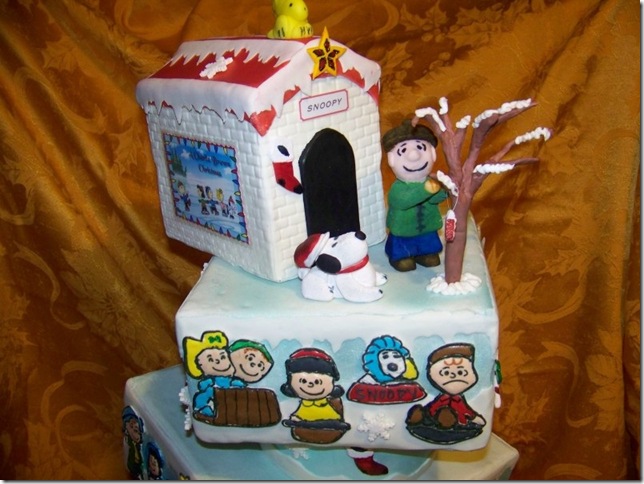 Charlie Brown Christmas Cake