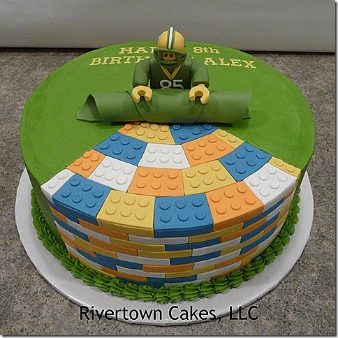 Green Bay Packers LEGO Cake
