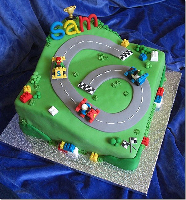 LEGO Race Car Cake