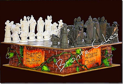 Harry Potter Wizard Chess Set Cake