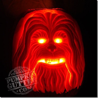 Chewbacca Pumpkin Carving