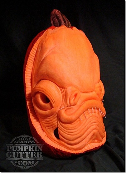 Admiral Ackbar Pumpkin Carving