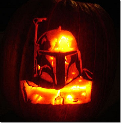 Boba Fett Pumpkin Carving