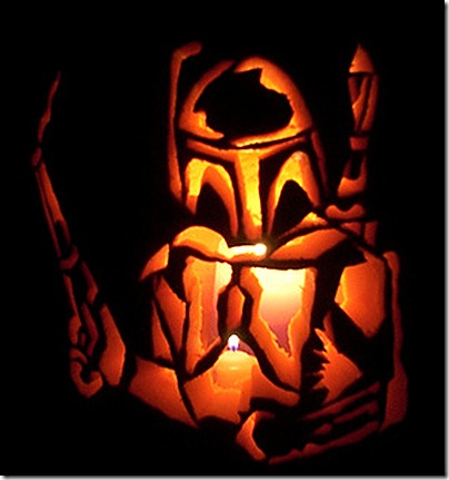 Boba Fett Pumpkin Carving