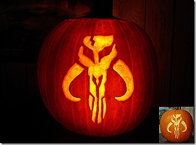Mandalorian Logo Pumpkin Carving